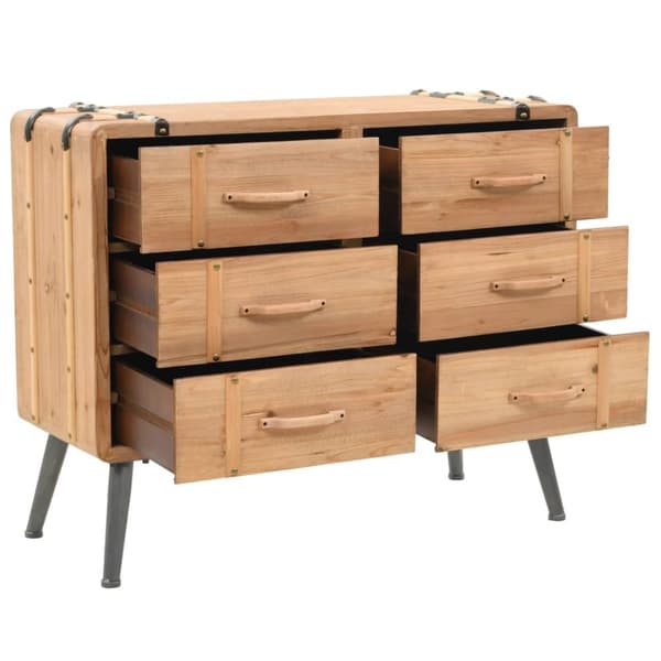 Kommode 91x35x73 cm massivt grantræ - Kommode - Kommoder - Home & Living