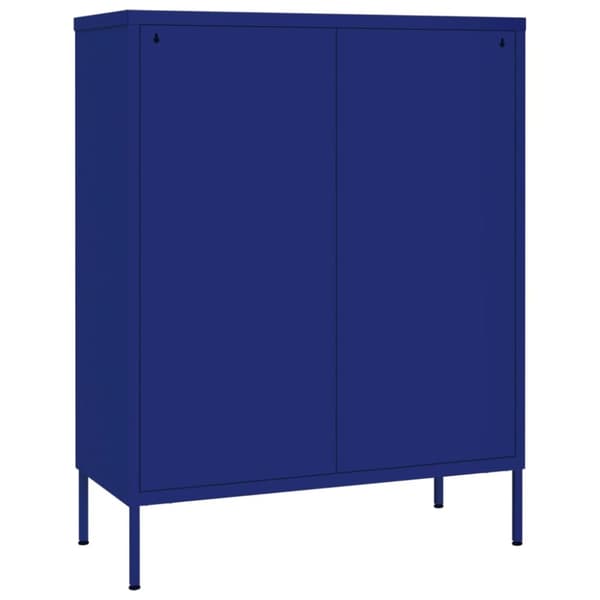 Kommode 80x35x101,5 cm stål marineblå - Kommode - Kommoder - Home & Living