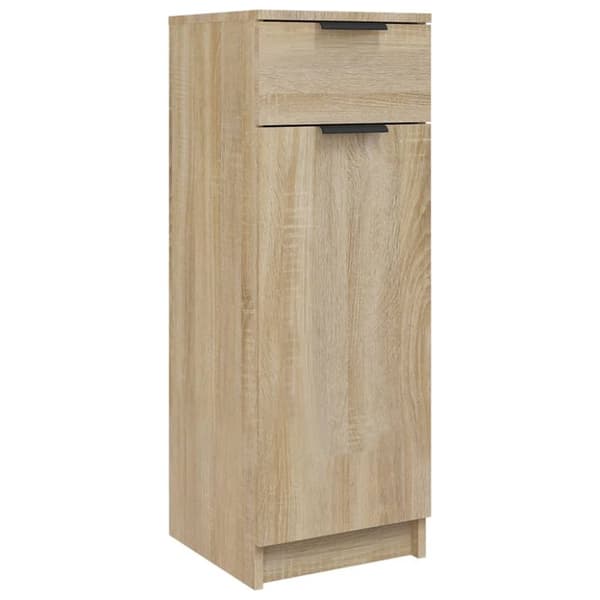 Badeværelsesskab 32x34x90 cm konstrueret træ sonoma-eg - Badeværelsesskab - Badeværelsesskabe - Home & Living
