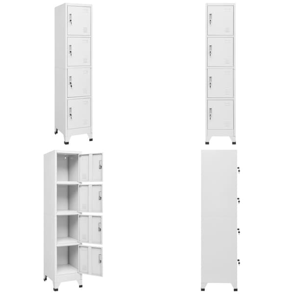 Lockerskab med fire rum 38x45x180 cm - Skab - Skabe - Home & Living