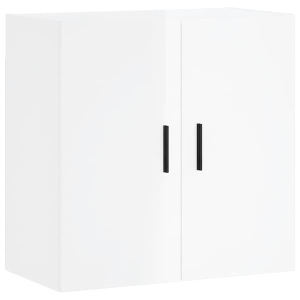 Vægskab 60x31x60 cm konstrueret træ hvid højglans - Vægskab - Vægskabe - Home & Living