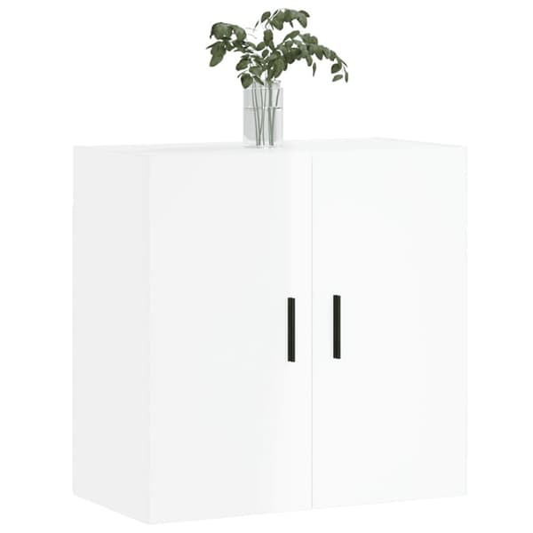 Vægskab 60x31x60 cm konstrueret træ hvid højglans - Vægskab - Vægskabe - Home & Living