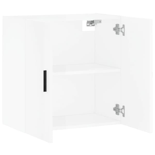 Väggskåp vit högglans 60x31x60 cm konstruerat trä - Väggmonterat Skåp - Väggmonterade Skåp - Home & Living