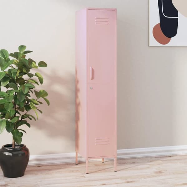 Skab 35x46x180 cm stål pink - Skab - Skabe - Home & Living