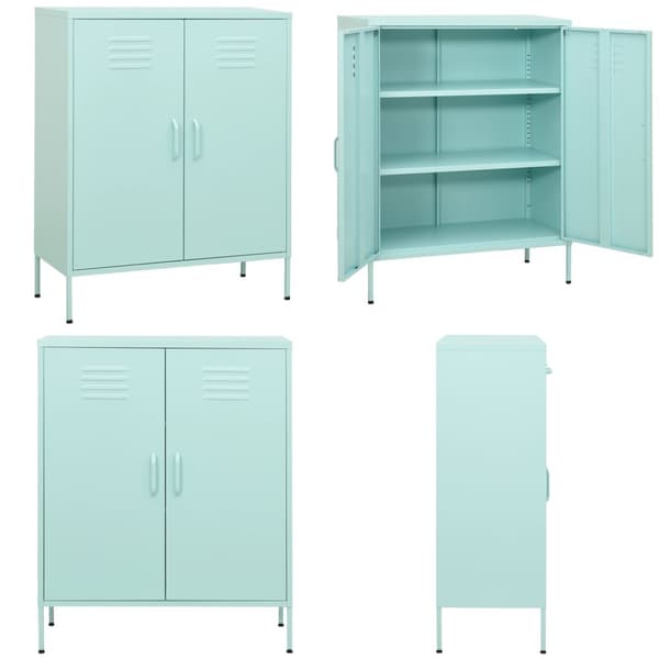 Opbevaringsskab 80x35x101,5 cm stål mintgrøn - Opbevaringsskab - Opbevaringsskabe - Home & Living
