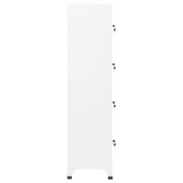 Skab 38x45x180 cm stål hvid - Skab - Skabe - Home & Living