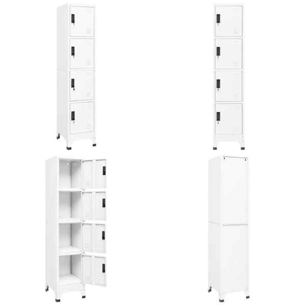 Skab 38x45x180 cm stål hvid - Skab - Skabe - Home & Living