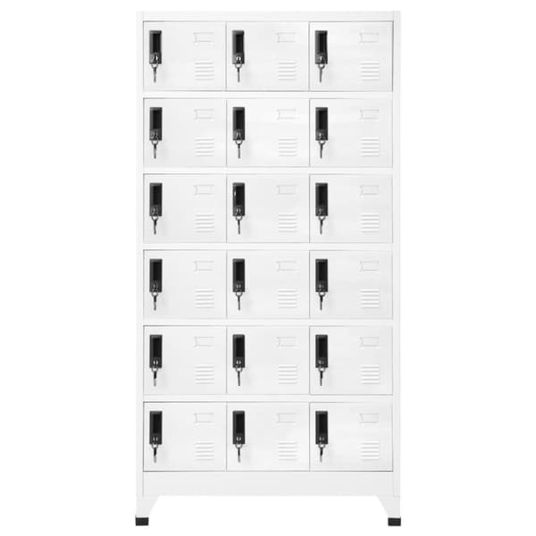Skab 90x40x180 cm stål hvid - Skab - Skabe - Home & Living