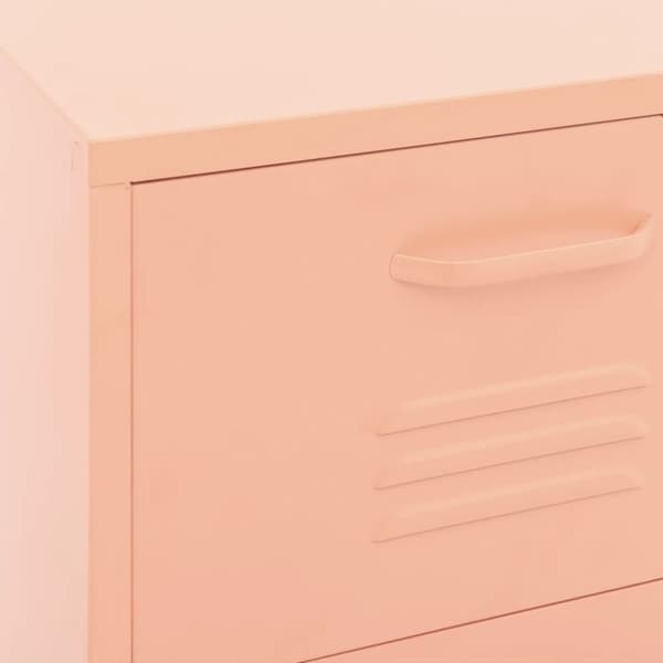 Varastokaappi pinkki 42,5x35x101,5 cm teräs - Varastokaappi - Varastokaapit - Home & Living