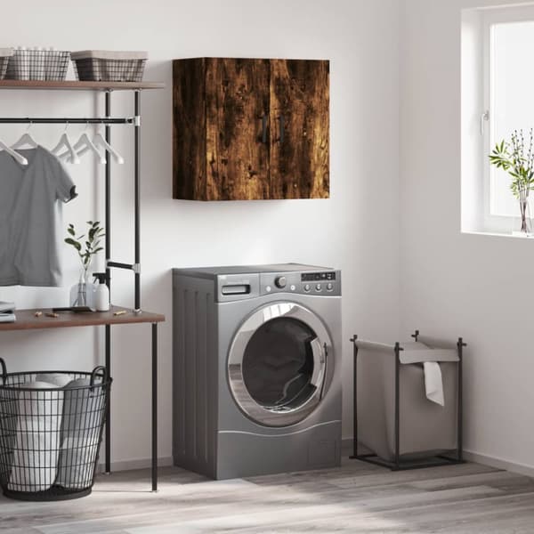 Vægskab 60x31x60 cm konstrueret træ røget egetræsfarve - Vægskab - Vægskabe - Home & Living