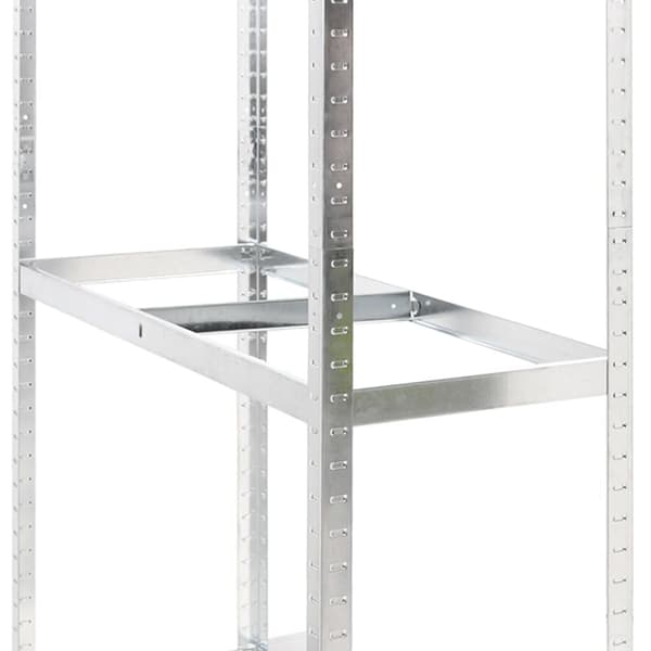 Däckställ 2 hyllplan silver 110x40x180 cm stål