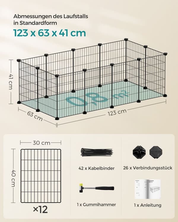 Rootz Black Metal Grid Storage Organizer - Wire Grid Rack - Grid Panel Organizer - Holdbar ABS-plastik - Alsidig opbevaringsløsning - Nem montering -