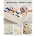 Miniatyrbild 5 av 8: Rootz 8-delat set Underkläder Organizer - Underkläder Förvaring - Lådavdelare - Non-Woven Tyg - Kartong - PE Board - Beige - 32cm x 32cm x 10cm