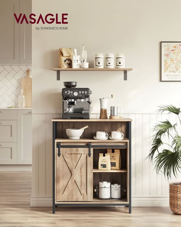 Rootz Ek Brun-svart skänk - Bufféskåp - Spånstål - Rymlig förvaring - Robust konstruktion - Modern design - 30cm x 70cm x 80cm