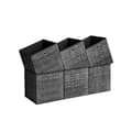Miniatyrbillede 1 af 8: Rootz 6-pak opbevaringsbokssæt - Sort broget organisering - Papspand - Ikke-vævet stofbeholder - Letvægts - Holdbar - Rummelig - 33 cm x 33 cm x 33 cm