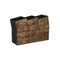 Pikkukuva 1 / 7: Rootz 6 Pack Storage Box Set - Vintage ruskea-musta - Pahvin järjestäjä - Kuitukangaslaatikko - Oxfordin kangassäiliö - Kevyt - Kestävä - Tilava - 26