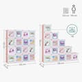 Miniatyrbillede 7 af 9: Rootz Pink 16 Cube Opbevaringsorganisator - DIY skabsorganisering - Modulopbevaringssystem - PP plastpaneler - Metalramme - ABS plastikforbindelser -