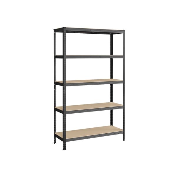 Rootz Grey Opbevaringsstativ - Reol - Organizer - Pulverlakeret stål - MDF - Heavy Duty - 60cm x 120cm x 200cm