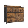 Pikkukuva 1 / 8: Rootz Vintage Ruskea-musta lipasto - Säilytyskaappi - Lipasto - Polyesteri - MDF - Oxford-kangas - Kuitukangas - 98cm x 28,5cm x 85cm - Organisaatio -
