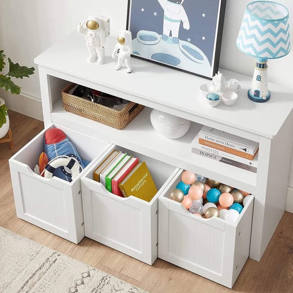Rootz White förvaringsskåp - MDF Organizer - Skåp - Heavy Duty - 102cm x 30cm x 60cm - 24,5kg - 45,4kg Lastkapacitet - Tillbehörspaket ingår