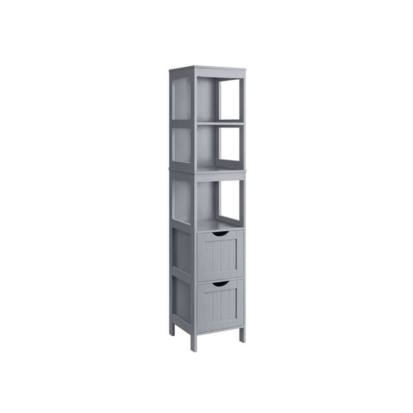 Rootz Tall Cabinet - Säilytyskaappi - Dove Grey - MDF - 30 cm x 30 cm x 141,5 cm - Kevyt - Tukeva - Helppo koota