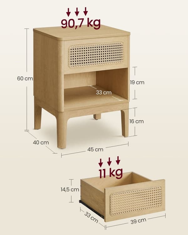 Rootz Opbevaringsskab - Spånskab - Organiseringsmøbler - Rummelig opbevaring - Robust konstruktion - Nem montering - Betongrå - 40cm x 103,5cm x 85cm