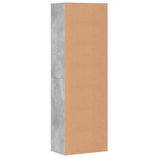 vidaXL højskab 60x35x180 cm konstrueret træ betongrå