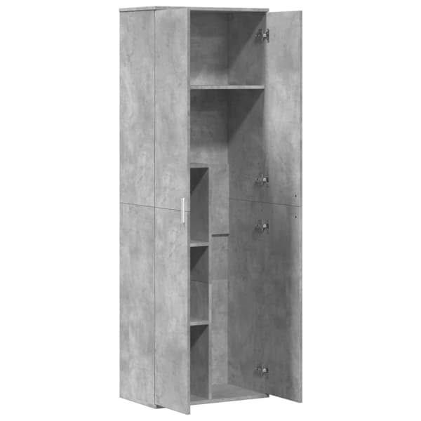 vidaXL højskab 60x35x180 cm konstrueret træ betongrå