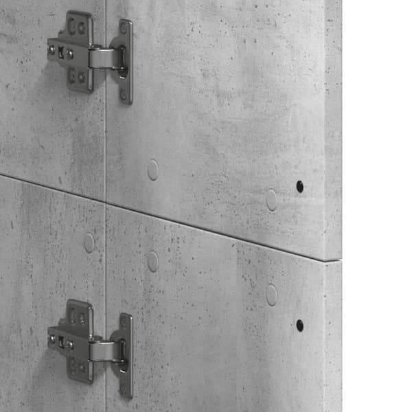 vidaXL højskab 60x35x180 cm konstrueret træ betongrå