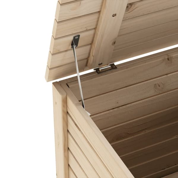 vidaXL Putekasse med lokk RANA 60x49x54 cm heltre furu