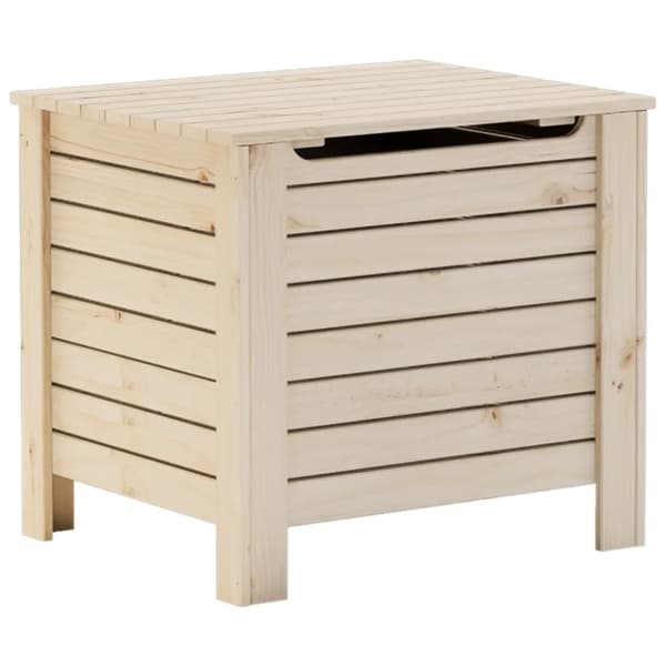 vidaXL Putekasse med lokk RANA 60x49x54 cm heltre furu