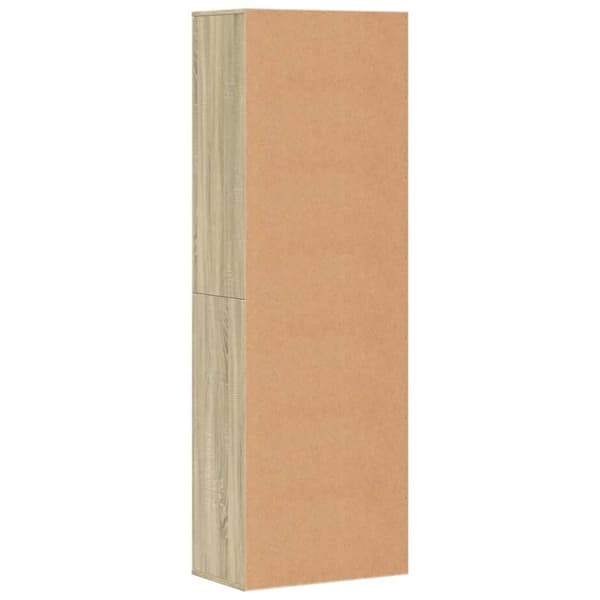 vidaXL Highboard sonoma eik 60x35x180 cm konstruert tre