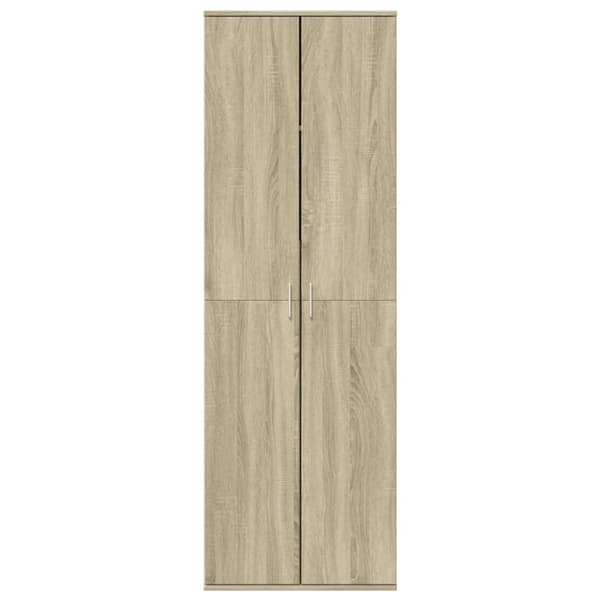 vidaXL Highboard sonoma eik 60x35x180 cm konstruert tre