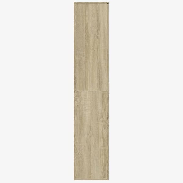 vidaXL Highboard sonoma eik 80x35x180 cm konstruert tre