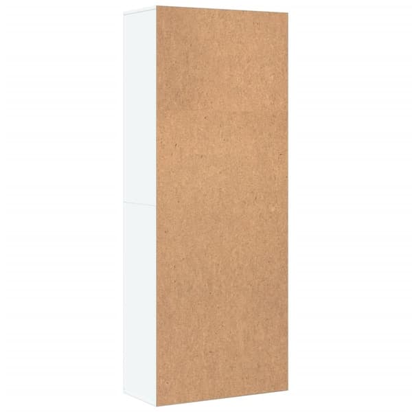 vidaXL Högskåp vit 70x35x180 cm konstruerat trä