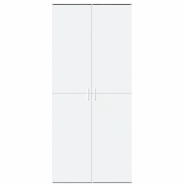 vidaXL Högskåp vit 80x35x180 cm konstruerat trä