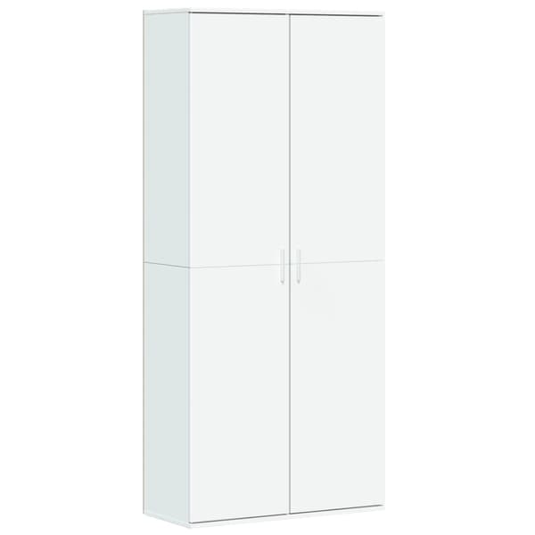 vidaXL Högskåp vit 80x35x180 cm konstruerat trä