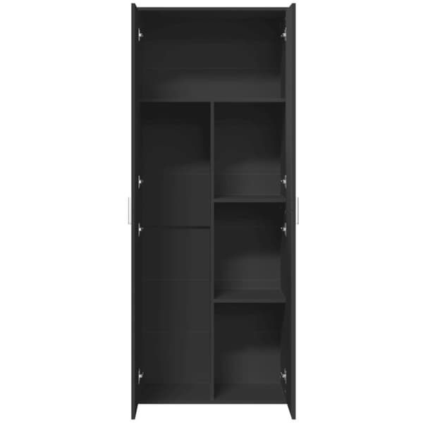vidaXL Highboard svart 70x35x180 cm konstruert tre