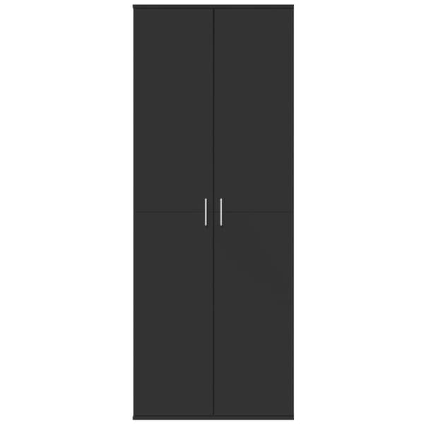 vidaXL Highboard svart 70x35x180 cm konstruert tre