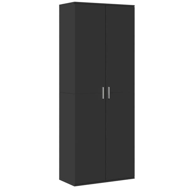vidaXL Highboard svart 70x35x180 cm konstruert tre