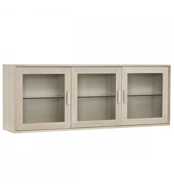 Rootz-seinäkaappi - Säilytyskaappi - Vitriinikaappi - Massiivitammea ja viilua - Kestävä - Tyylikäs muotoilu - Runsaasti säilytystilaa - 34cm x 160cm