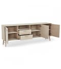 Pikkukuva 3 / 11: Rootz senkki - Säilytyskaappi - Oak Credenza - Runsaasti säilytystilaa - Ensiluokkaista käsityötä - Tasainen toiminnallisuus - 34 cm x 212 cm x 60 cm