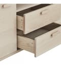 Pikkukuva 7 / 11: Rootz senkki - Säilytyskaappi - Oak Credenza - Runsaasti säilytystilaa - Ensiluokkaista käsityötä - Tasainen toiminnallisuus - 34 cm x 212 cm x 60 cm