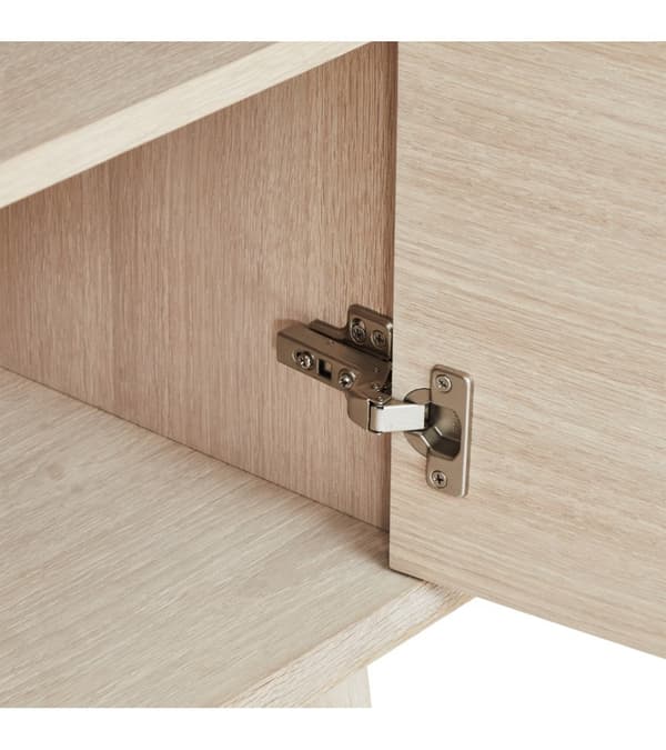 Rootz senkki - Säilytyskaappi - Oak Credenza - Runsaasti säilytystilaa - Ensiluokkaista käsityötä - Tasainen toiminnallisuus - 34 cm x 212 cm x 60 cm