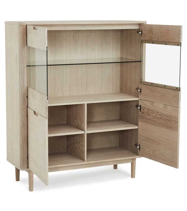 Rootz Highboard - Förvaringsskåp - Sideboard - Elegant design - Hållbar konstruktion - Gott om förvaring - 45cm x 123cm x 112cm