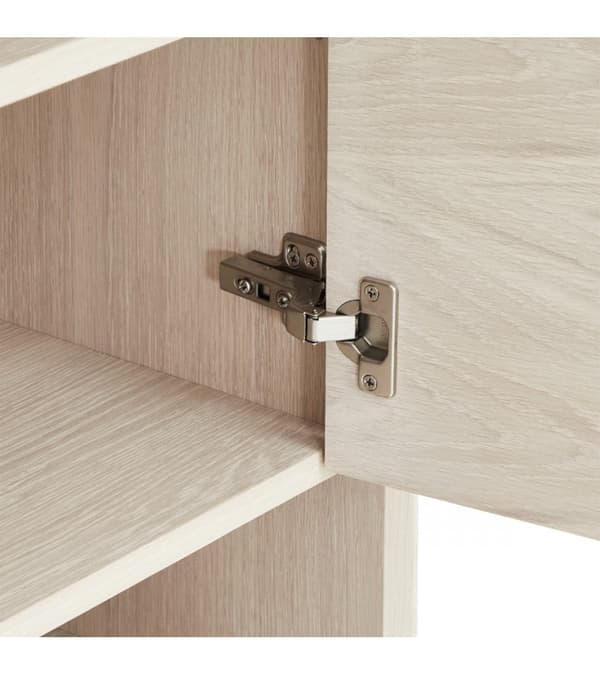 Rootz Highboard - Säilytyskaappi - Senkki - Massiivitammea ja viilua - Hiljainen Soft-Close - Runsaasti säilytystilaa - Ajaton muotoilu - 40 cm x 100