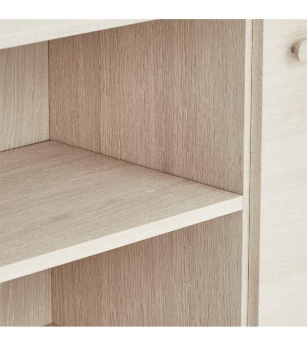 Rootz Highboard - Säilytyskaappi - Senkki - Massiivitammea ja viilua - Hiljainen Soft-Close - Runsaasti säilytystilaa - Ajaton muotoilu - 40 cm x 100