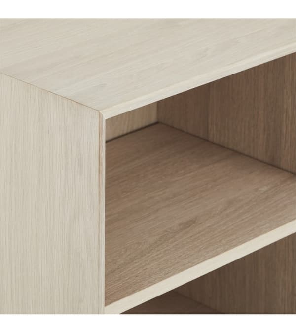 Rootz Highboard - Säilytyskaappi - Senkki - Massiivitammea ja viilua - Hiljainen Soft-Close - Runsaasti säilytystilaa - Ajaton muotoilu - 40 cm x 100