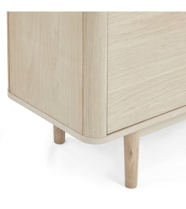 Rootz-sekki - Säilytyskaappi - Buffetpöytä - Massiivitammea ja MDF - Tyylikäs muotoilu - Runsaasti säilytystilaa - Hiljainen toiminnallisuus - 45 cm x