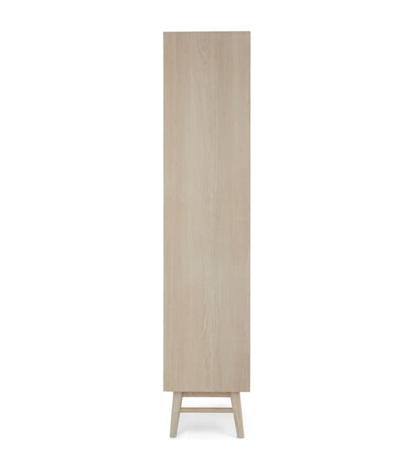 Rootz Bokhylla - Förvaringsskåp - Hyllenhet - Massiv ek och MDF - Hållbar med mjukstängande lådor - Mångsidig förvaring - 40cm x 60cm x 187cm